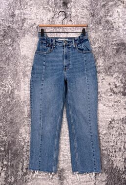 Abercrombie & Fitch Jeans 25 / 0 Short Womens Curve Love 90s Straight Cropped